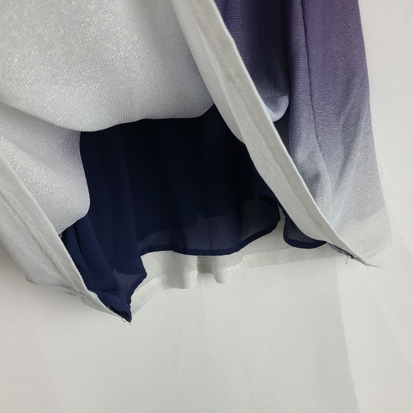 doe + rae Blue Ombre Spaghetti Strap Camisole Top Multi Straps Sparkle Size S - Picture 4 of 7